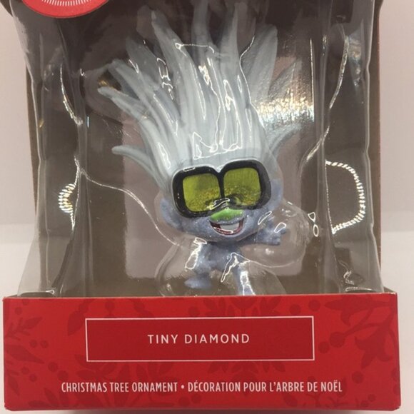 2020 Hallmark Dream Works Trolls World Tour Tiny Diamond Christmas Tree Ornament - Picture 3 of 9
